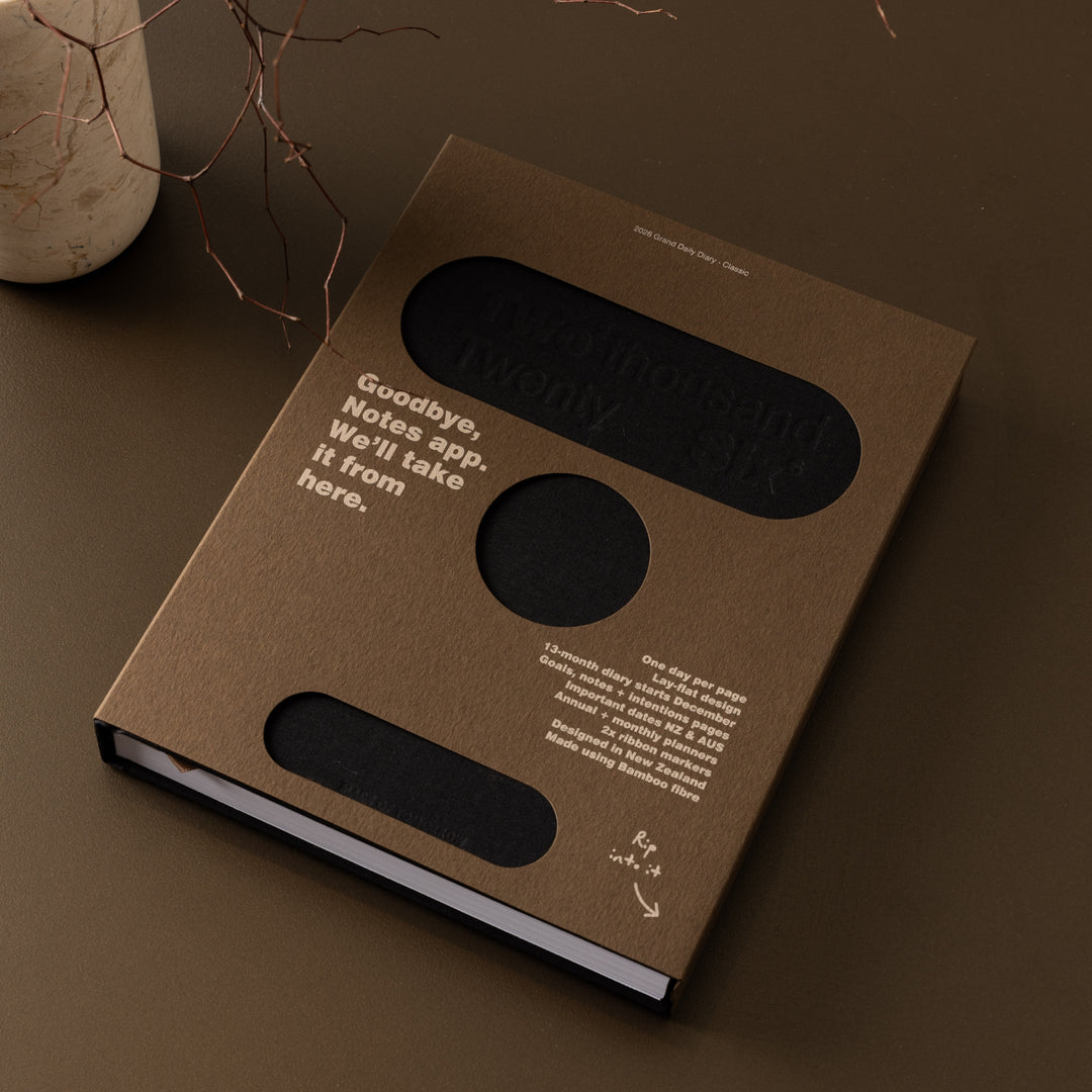 Made of Tomorrow | 2026 Grand Daily Diary Classic - Liquorice | Shut the Front Door