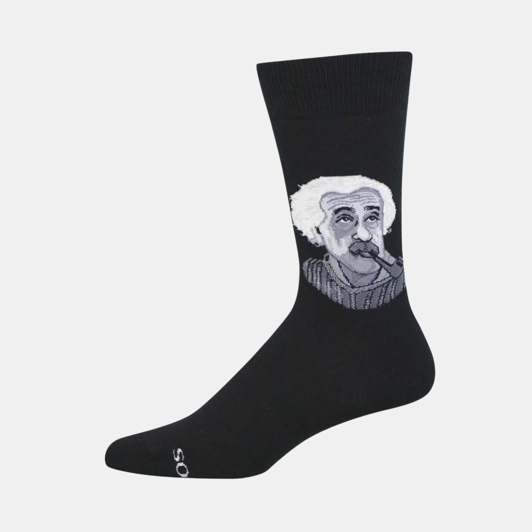 Men's Einstein Pipe Socks - Black