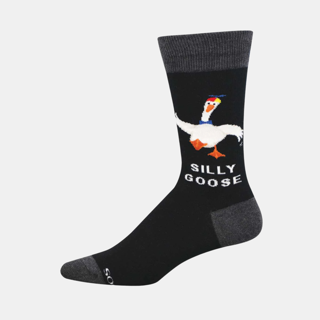 Men's Silly Goose Socks - Black