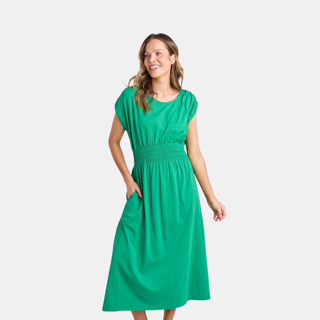 Elm Knitwear | Nelle Midi Dress - Pine Green | Shut the Front Door