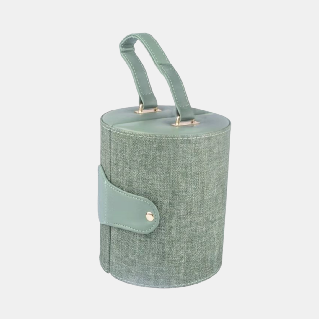 Antigone | Avery Round Jewellery Box - Green | Shut the Front Door