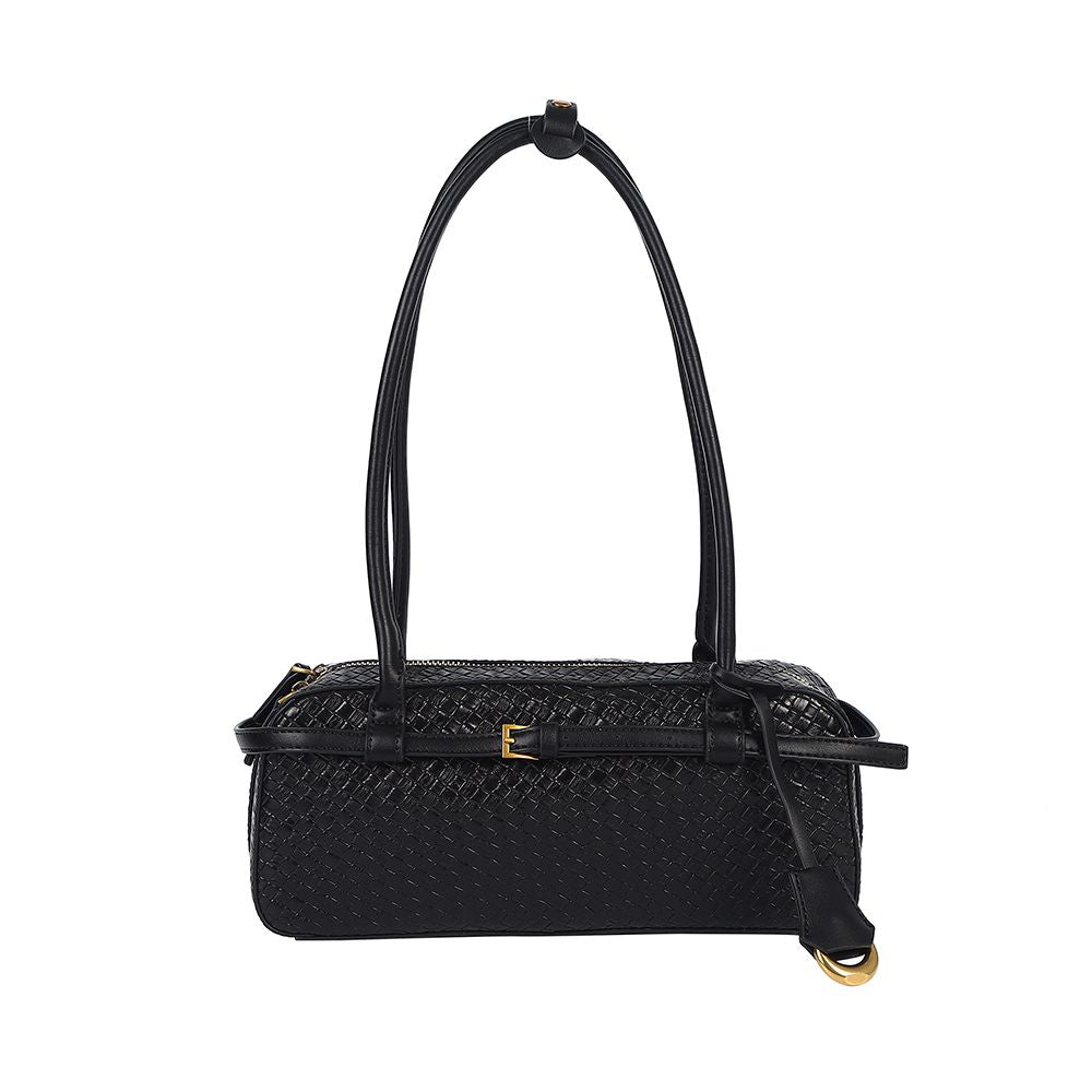 Antigone | Harper Woven Handbag - Black | Shut the Front Door