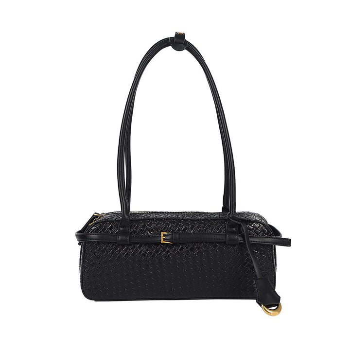 Antigone | Harper Woven Handbag - Black | Shut the Front Door