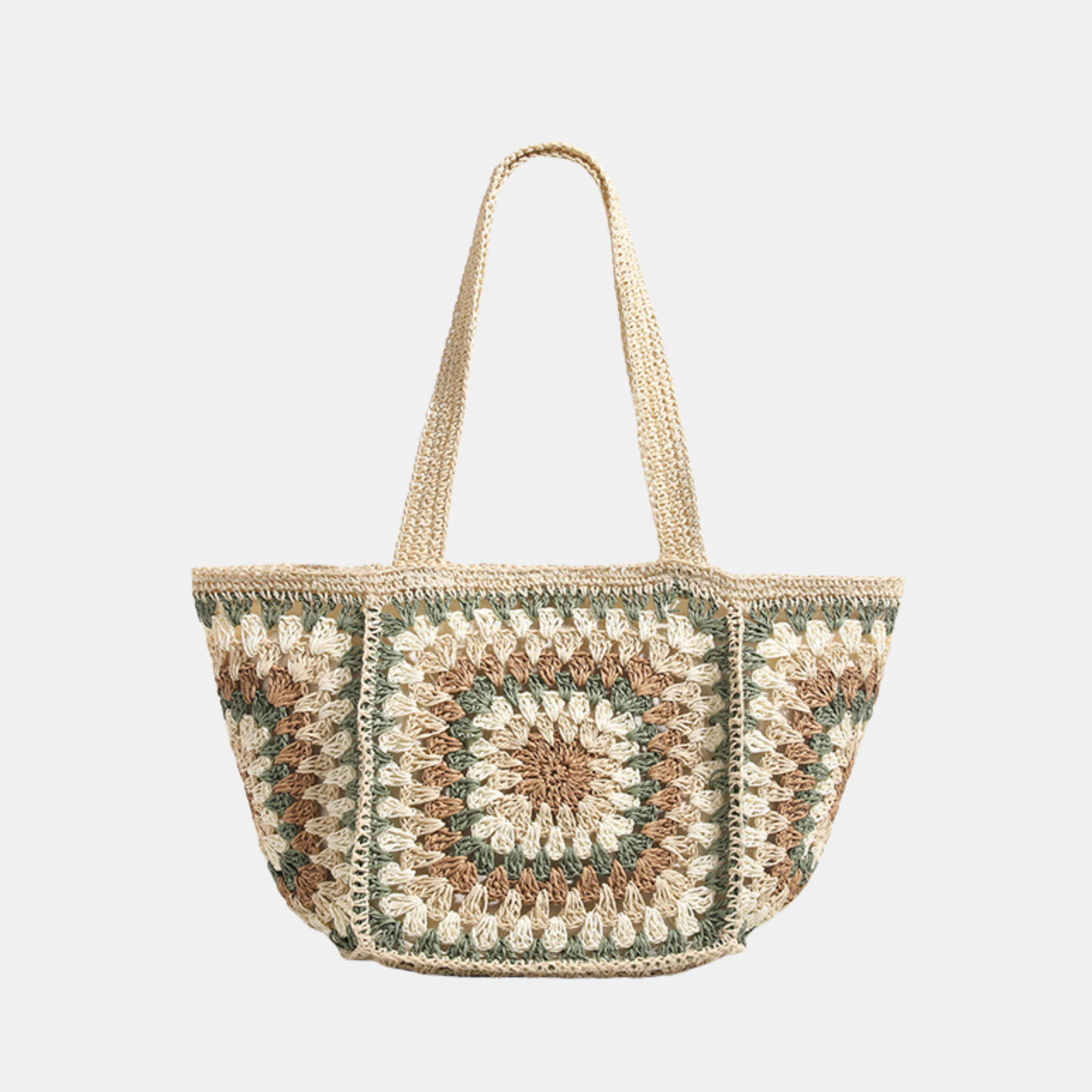 Lily Crochet Tote Bag - Green | Antigone | Shut the Front Door
