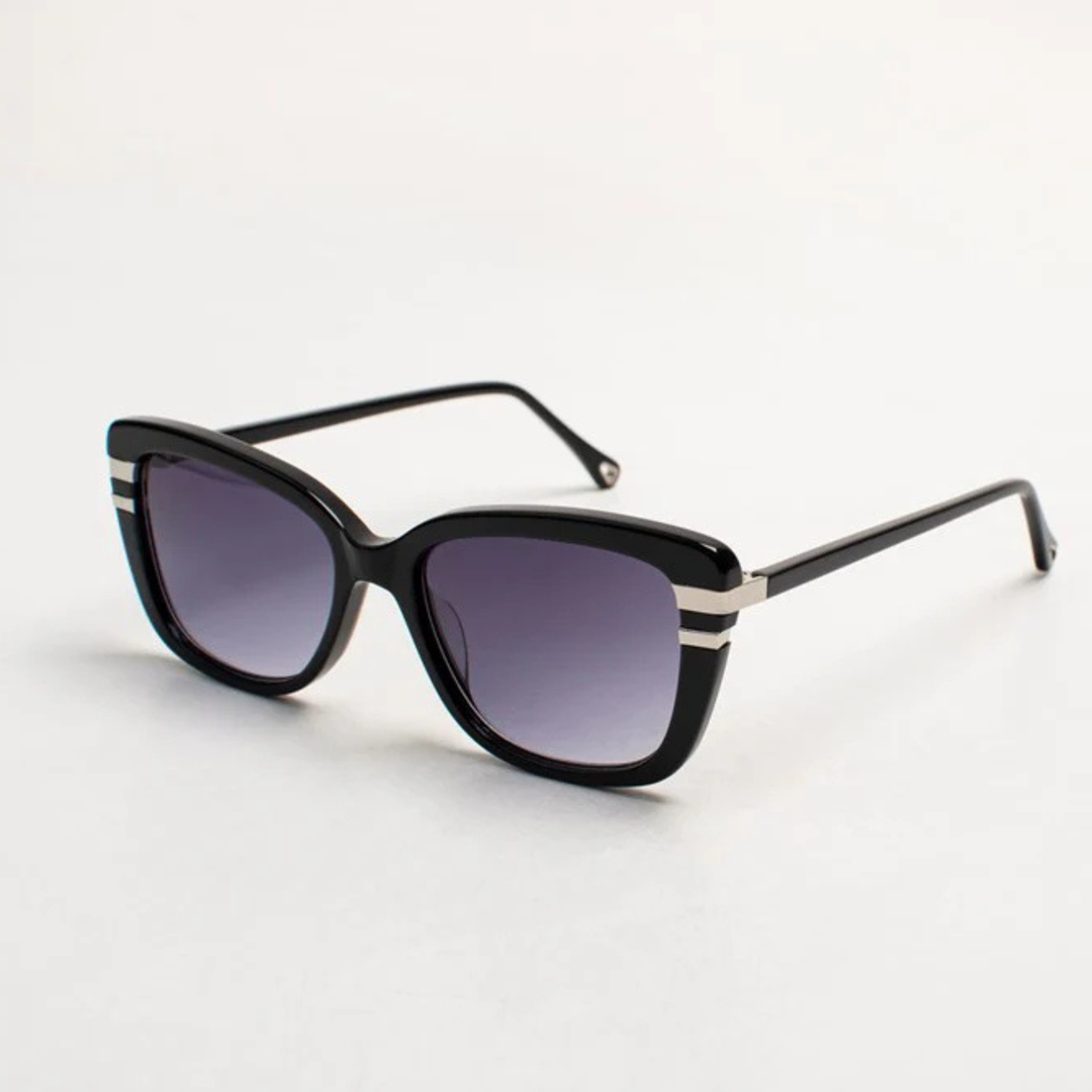 Antigone | Jazz Sunglasses - Black/Silver | Shut the Front Door