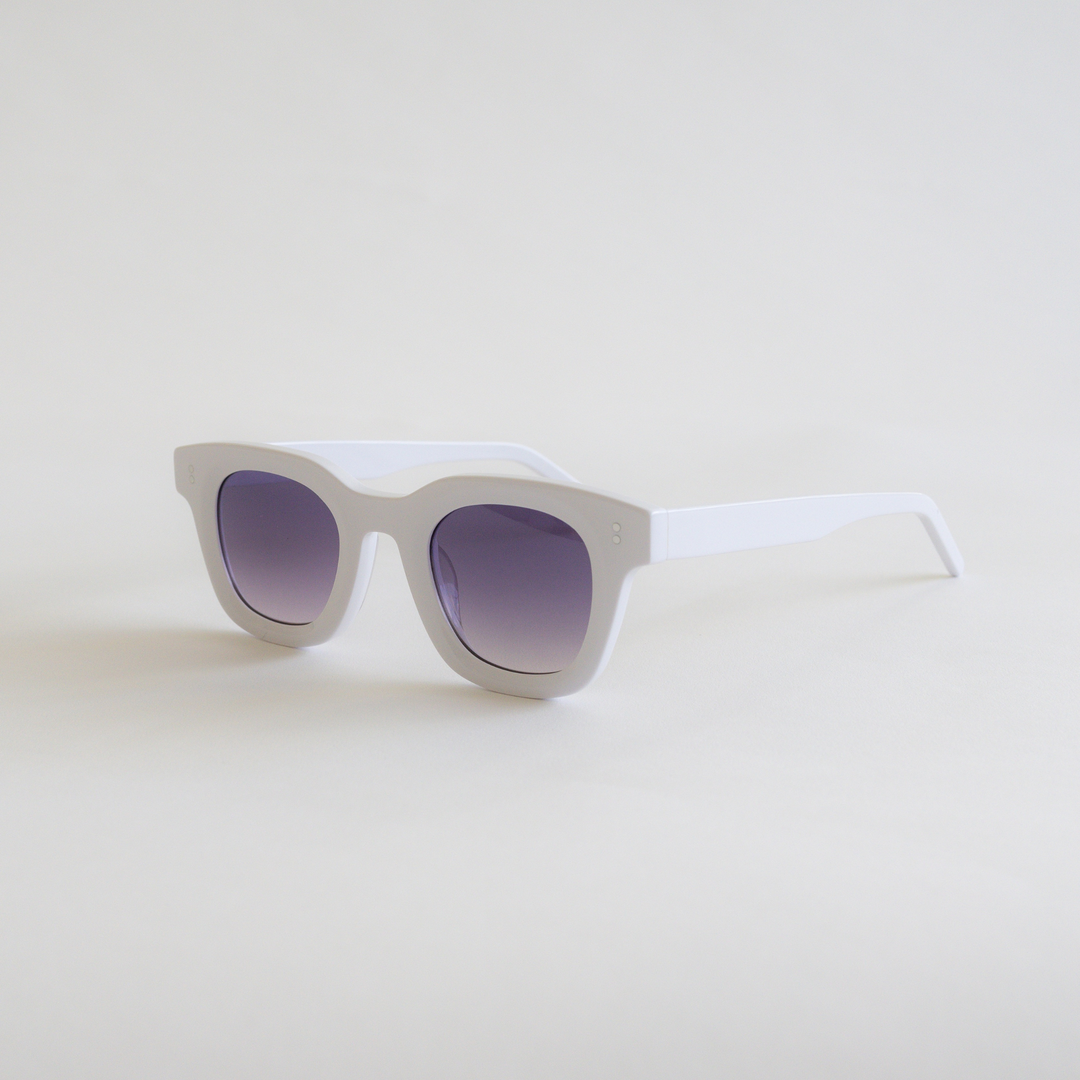 Antigone | Cooper Sunglasses - Snowy White | Shut the Front Door