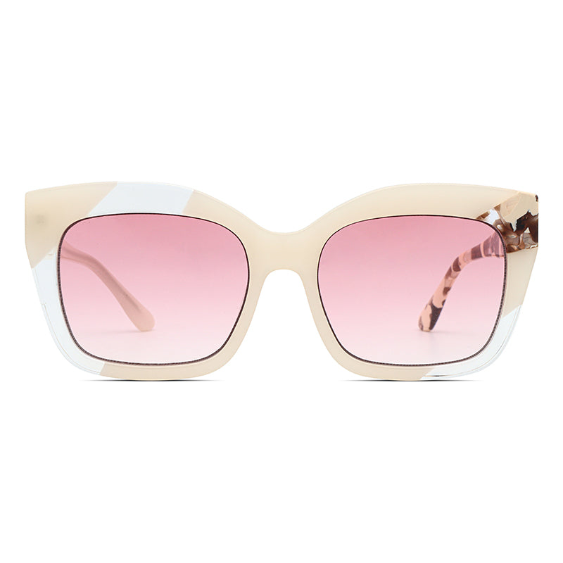 Tara Sunglasses - Acetate White Tortoise