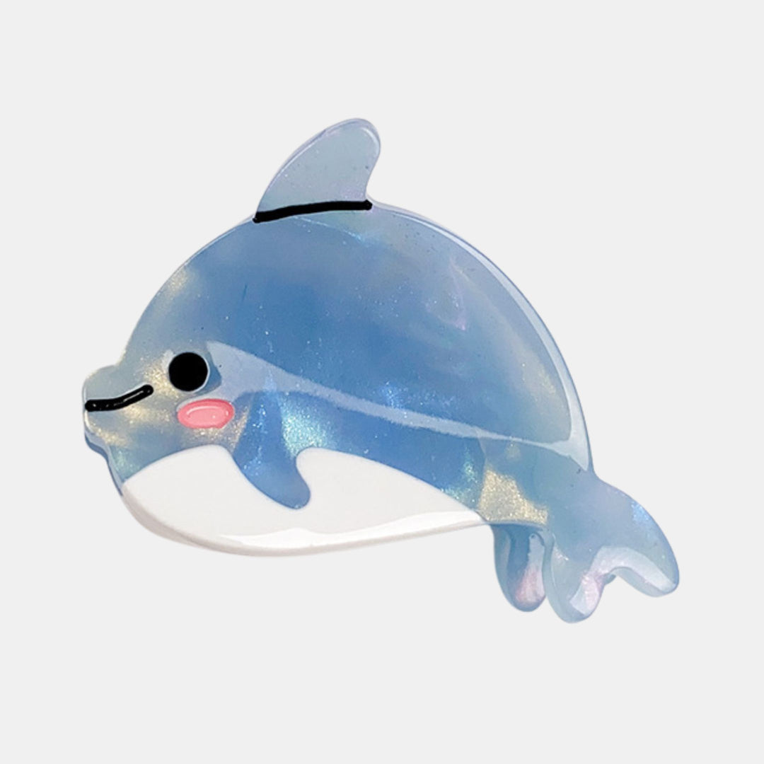 Gray Hair Clip S2 - Dolphin