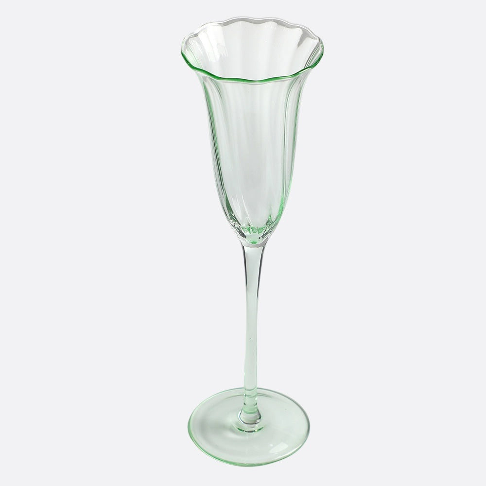 Elle Champagne Flute 180ml - Green