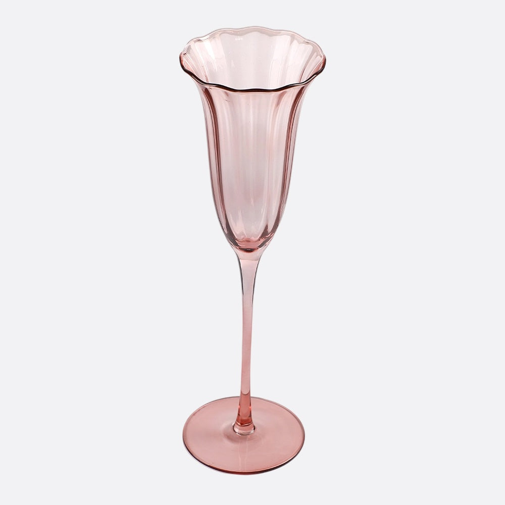 Elle Champagne Flute 180ml - Light Pink