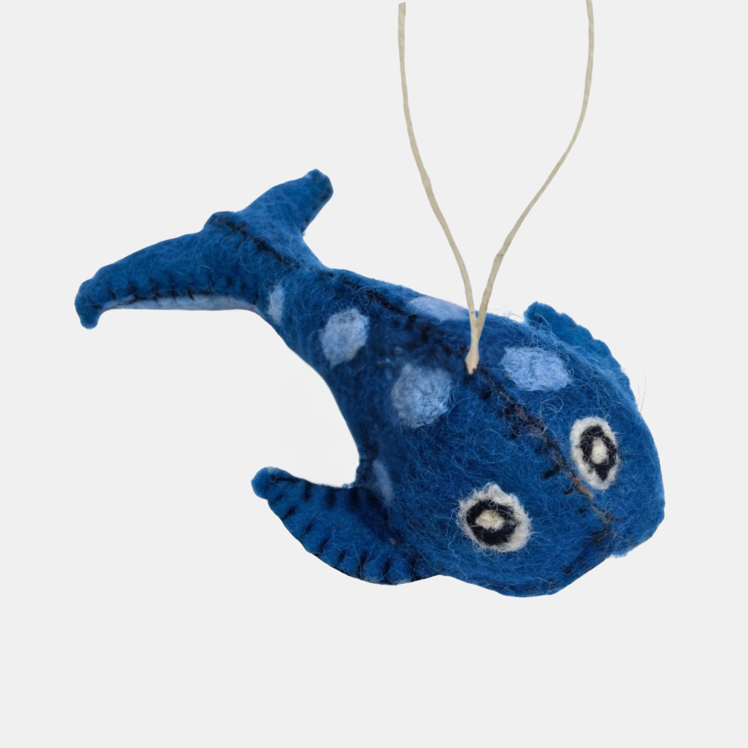 Decoration Felt - Whale Blue