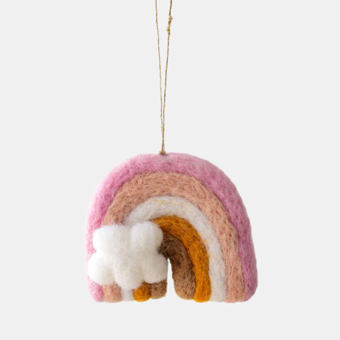 Decoration Felt - Rainbow Pink Pastel