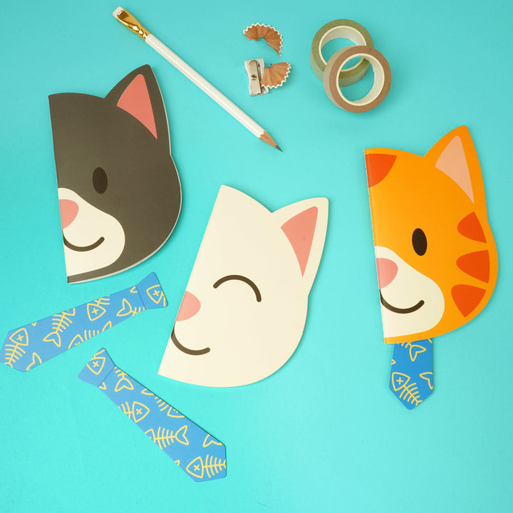 Notebooks Cat Shaped (set of 3)