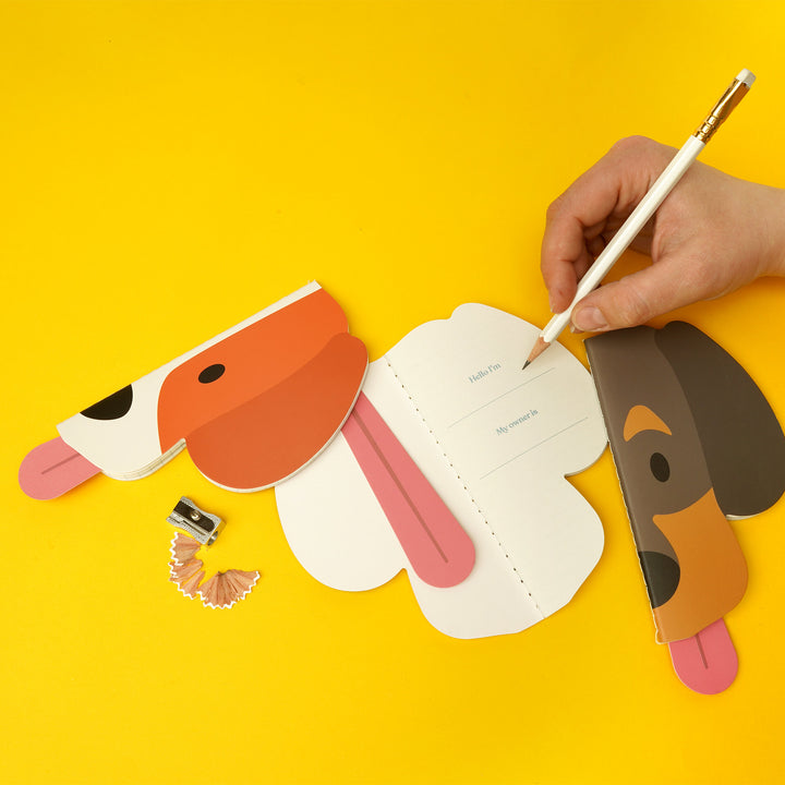 Notebooks Dog Shaped (set of 3)