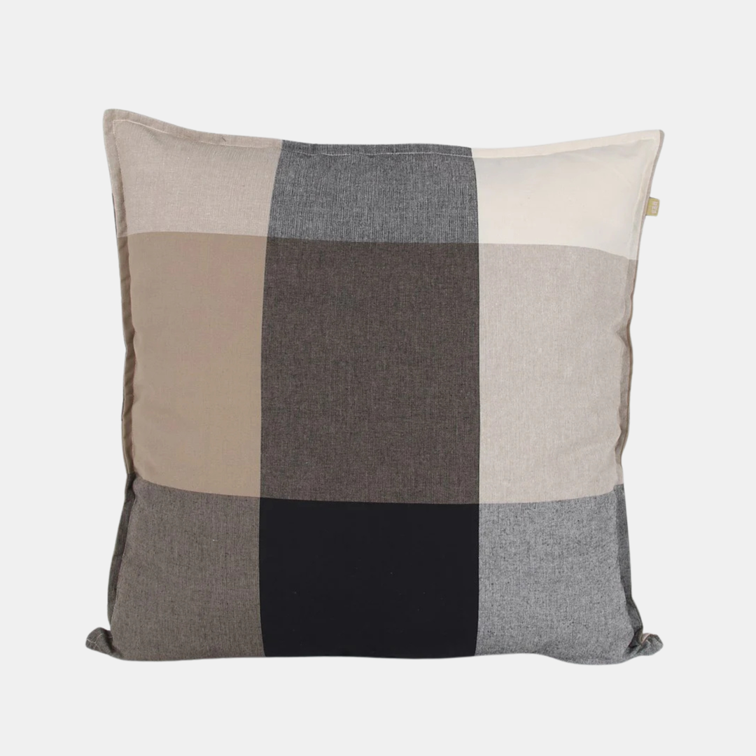 Raine & Humble | Giant Check Cushion - Olive | Shut the Front Door