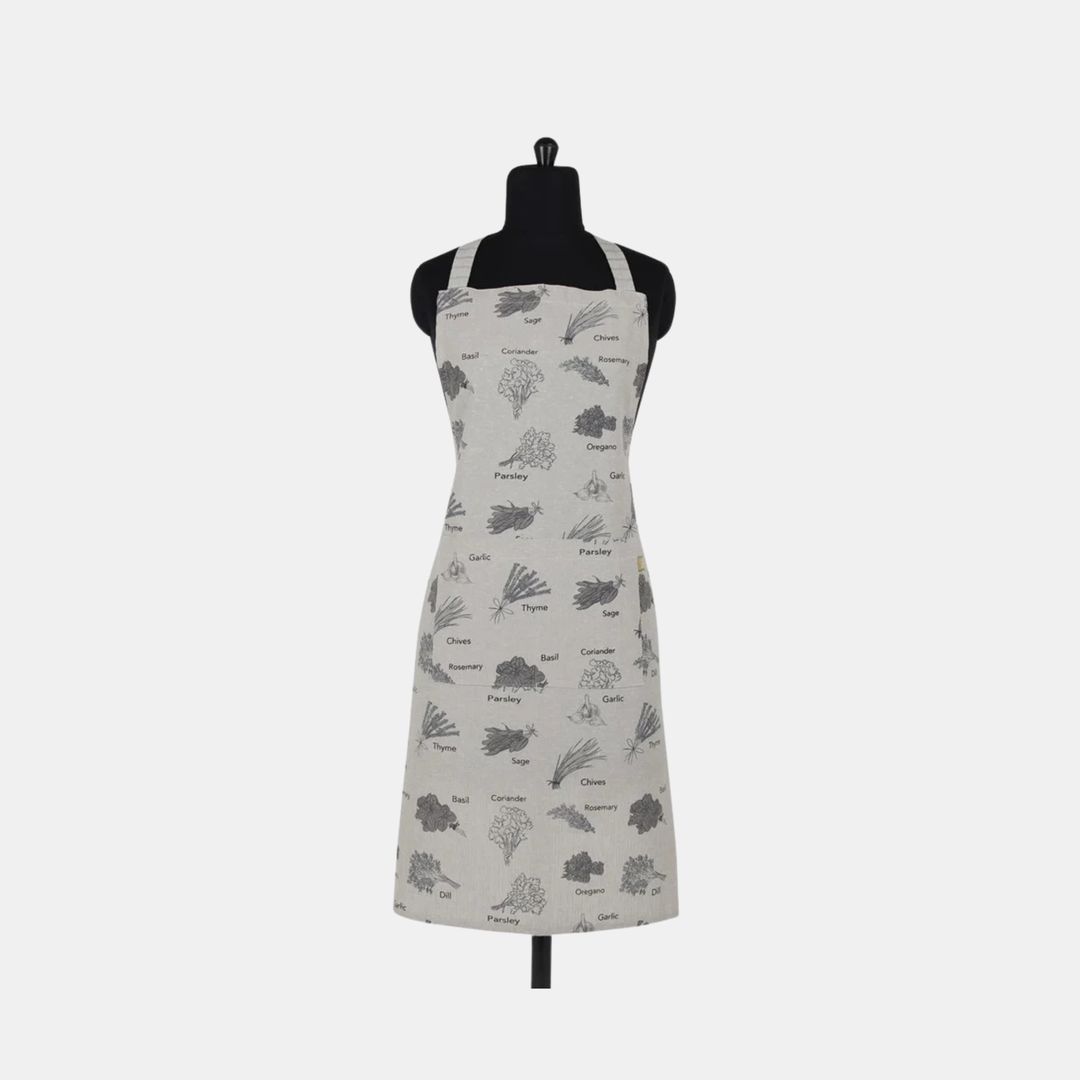 Raine & Humble | Herb Print Apron - Charcoal | Shut the Front Door