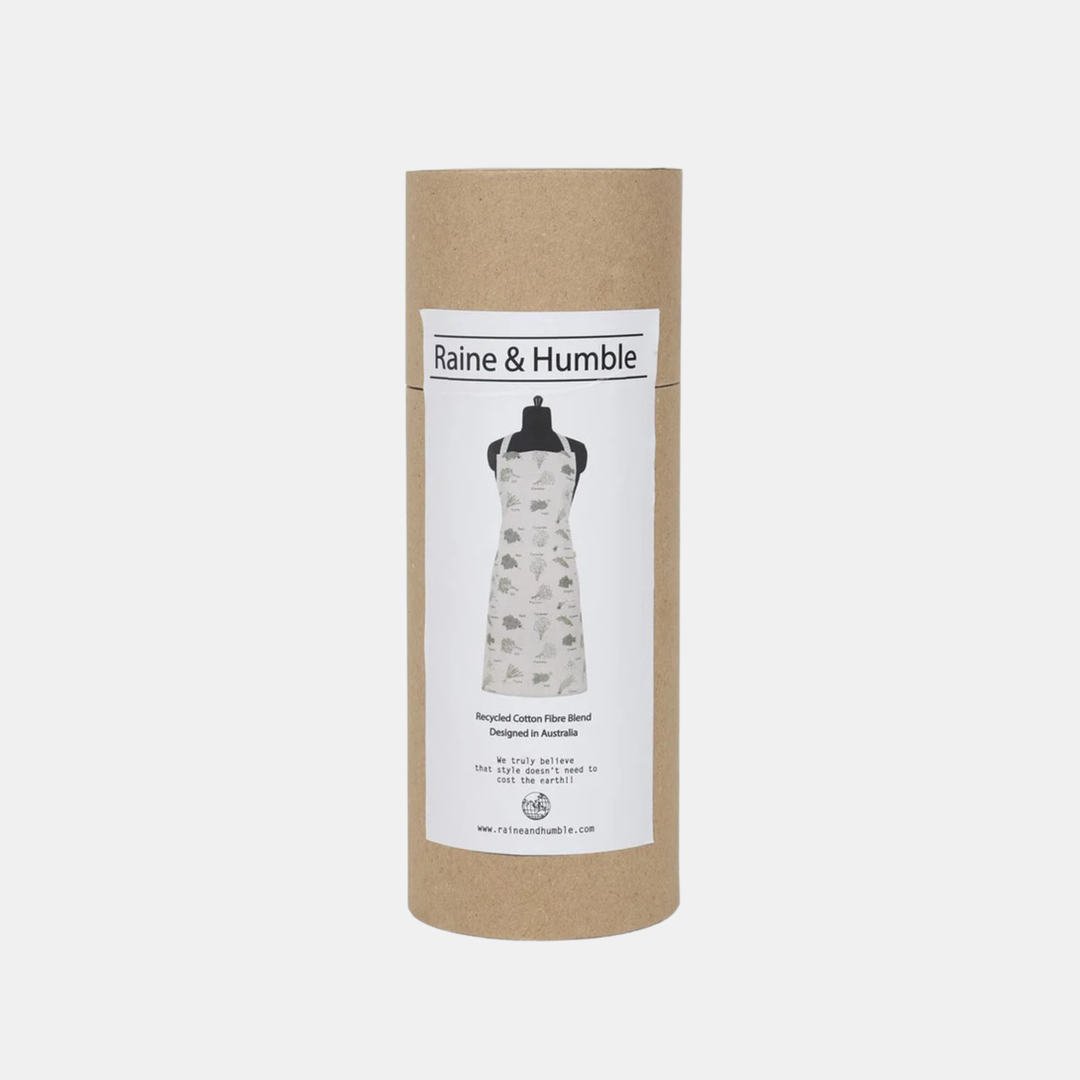 Raine & Humble | Giant Check Apron - Olive | Shut the Front Door