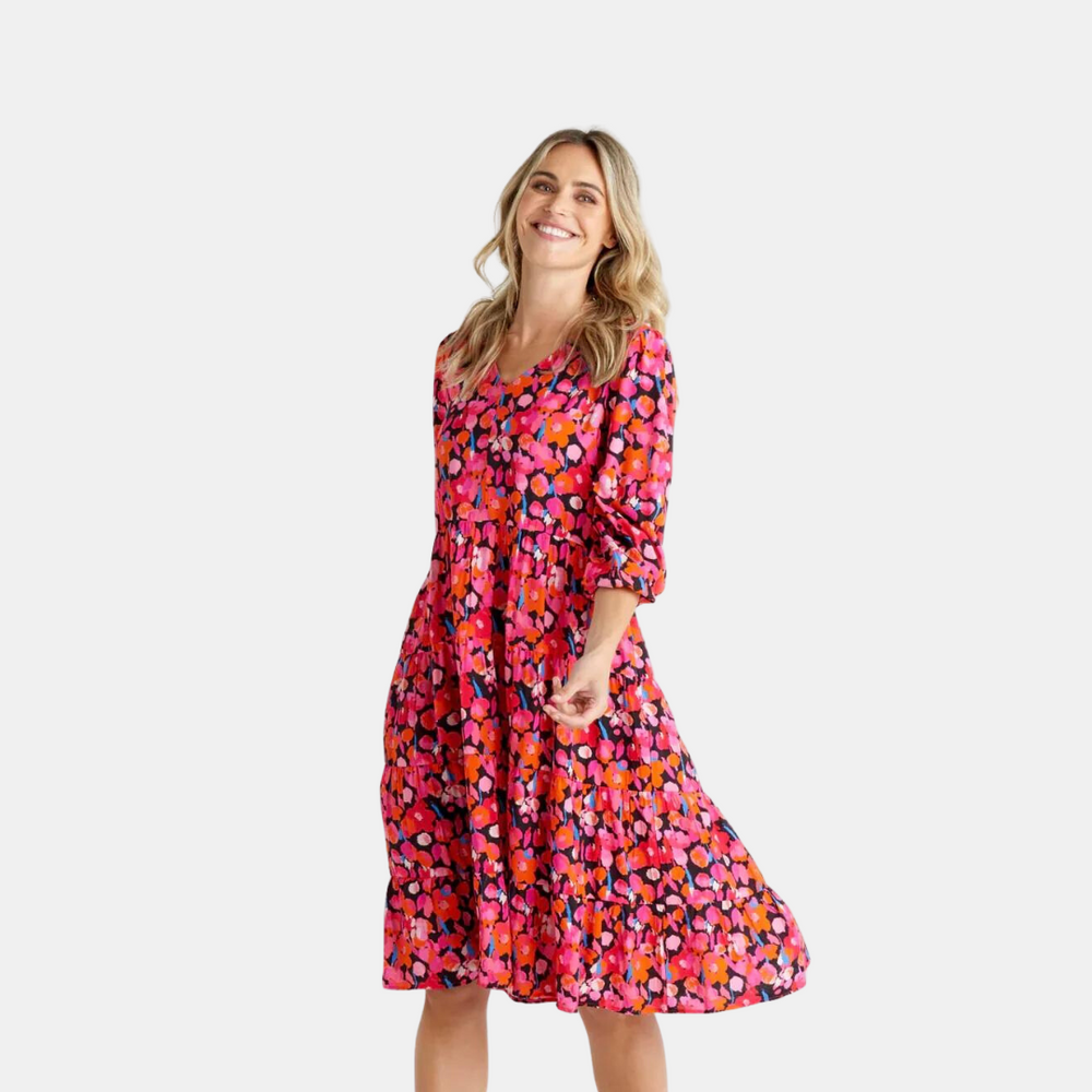 Betty Basics | Janie Dress - Brushed Floral | Shut the Front Door