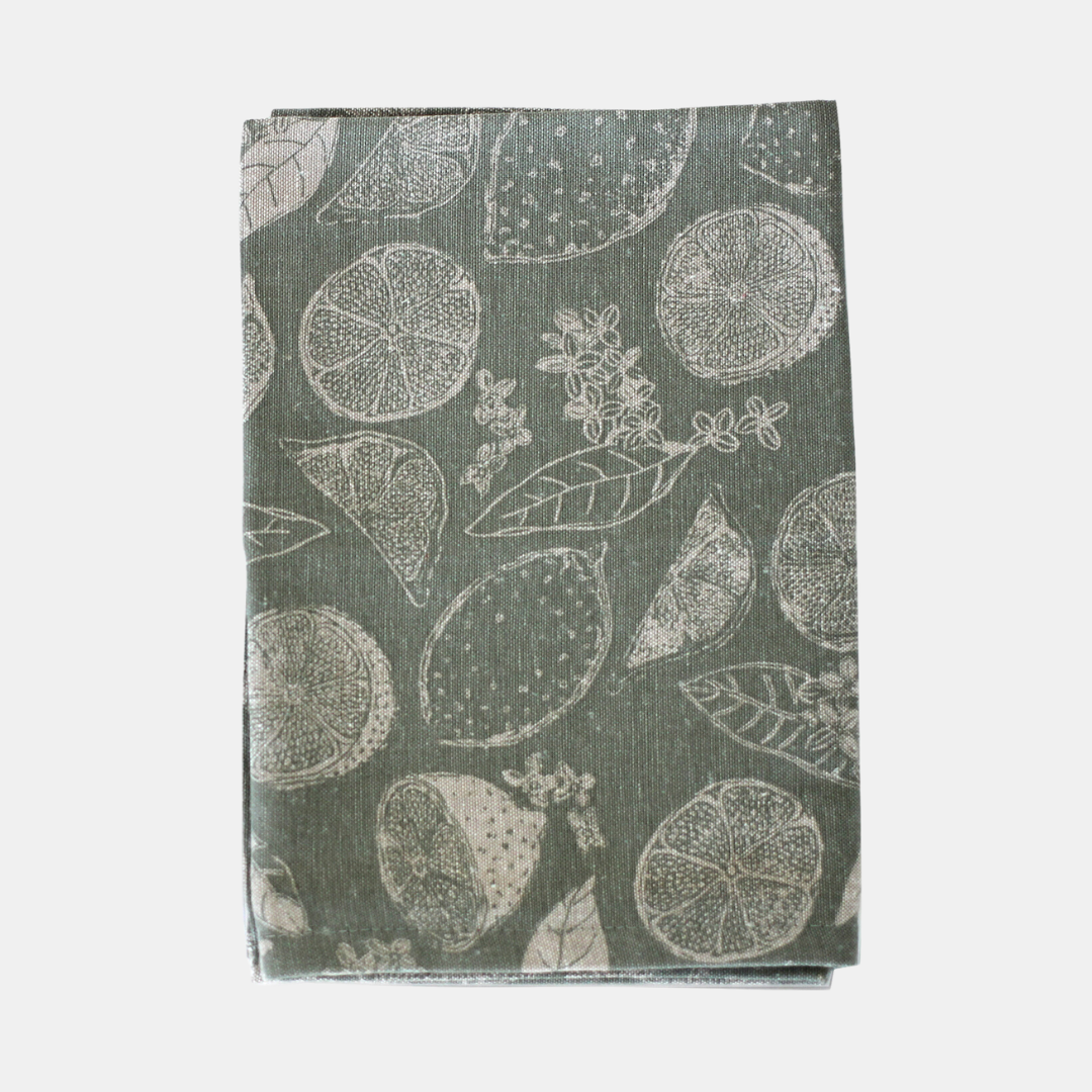 Raine & Humble | Lemon Marmalade Tea Towel - Sage | Shut the Front Door