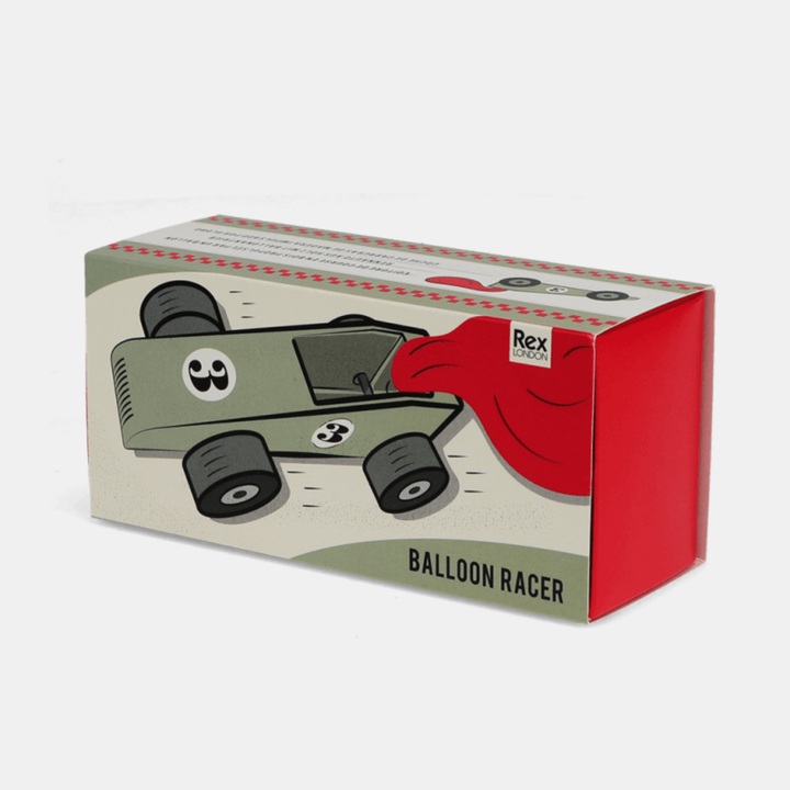 Wooden Ballon-Powered Racing Car