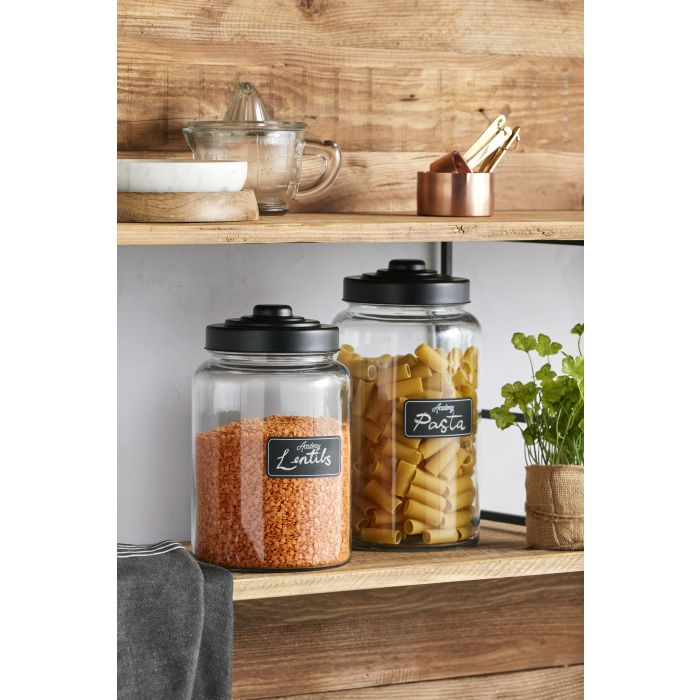 Academy Home | Denim Tea Towel Set 2 - Black | Shut the Front Door