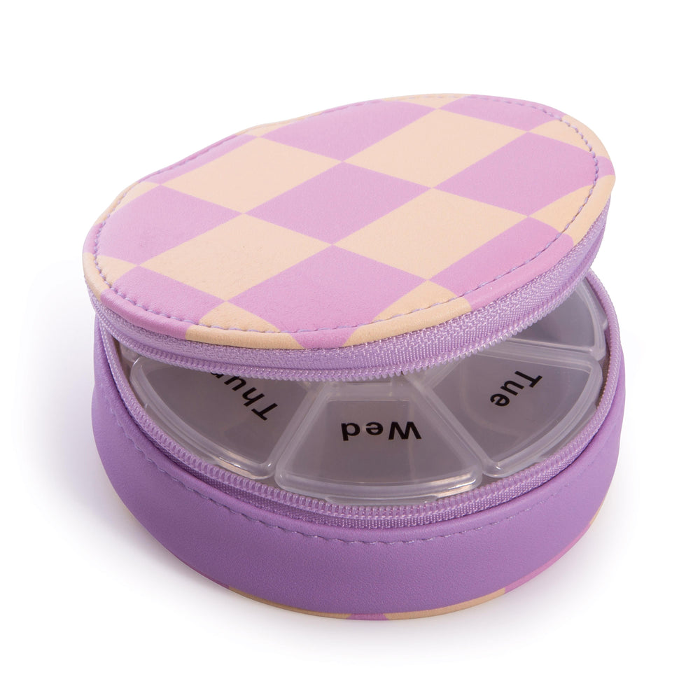 IS Gifts | Travel Pill Case - Lilac/Butter | Shut the Front Door
