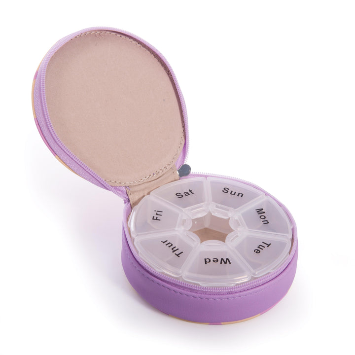 IS Gifts | Travel Pill Case - Lilac/Butter | Shut the Front Door