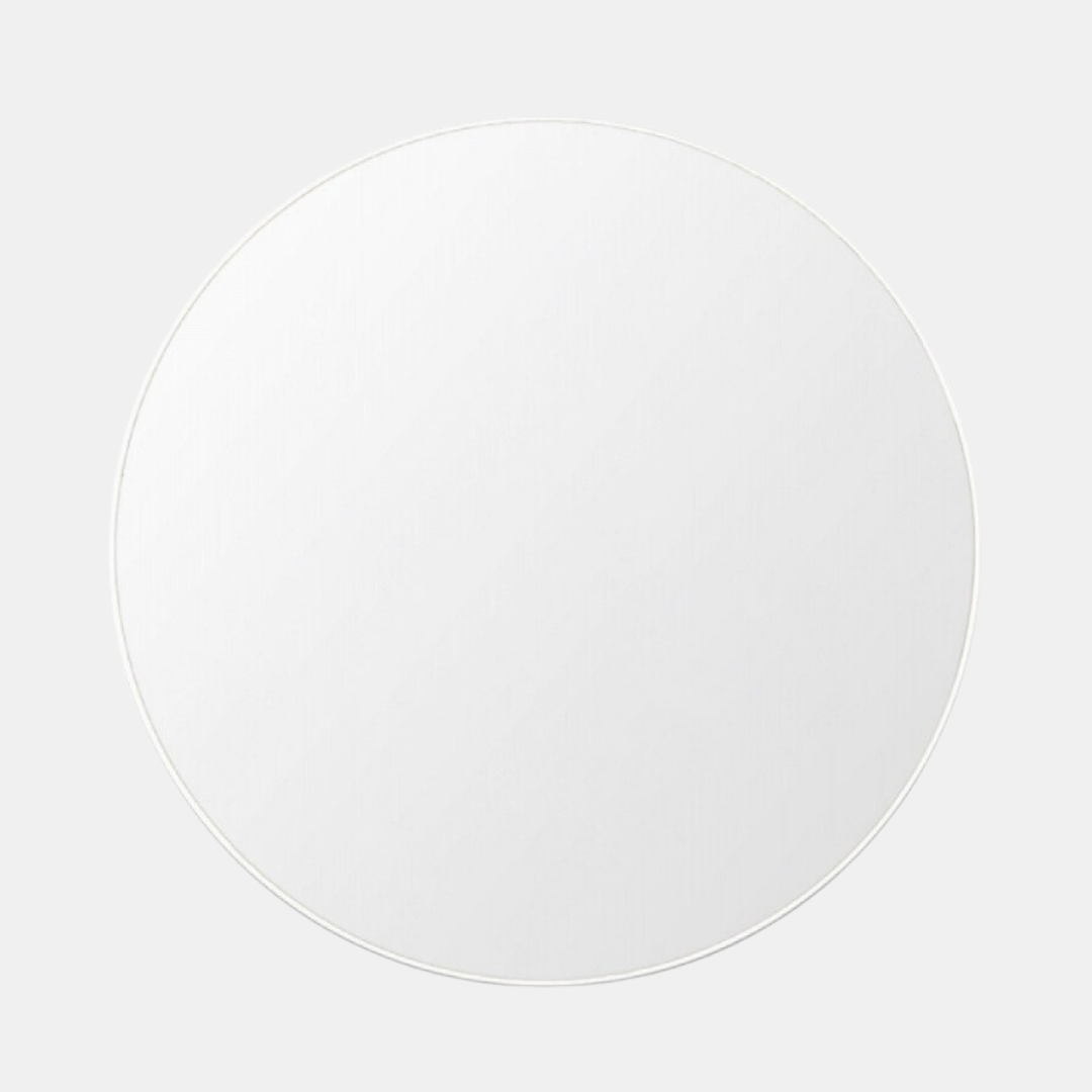 Middle of Nowhere | Flynn Round Mirror 100cm - White | Shut the Front Door