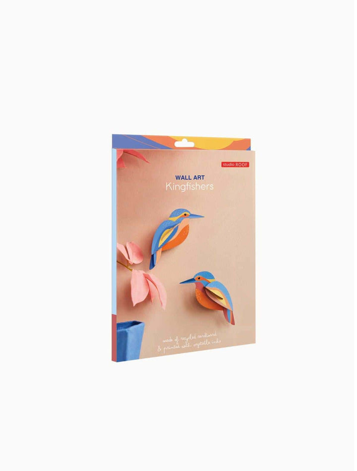 Wall Art Garden Birds (B6) - Kingfishers