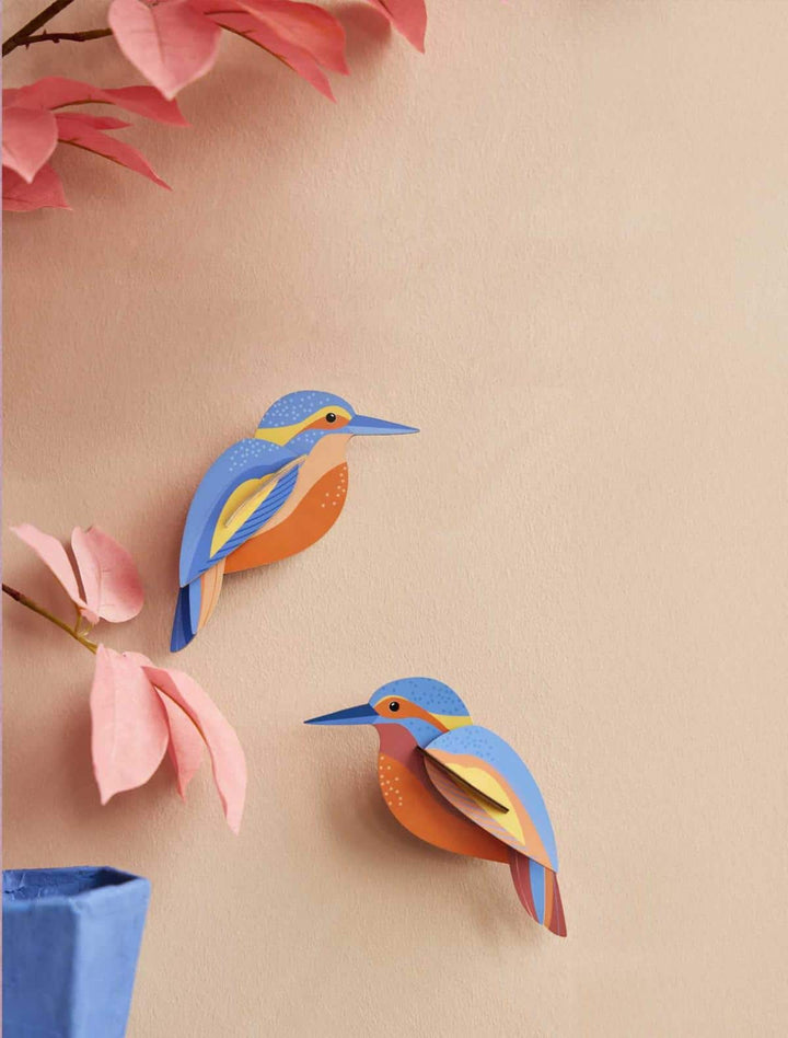 Wall Art Garden Birds (B6) - Kingfishers