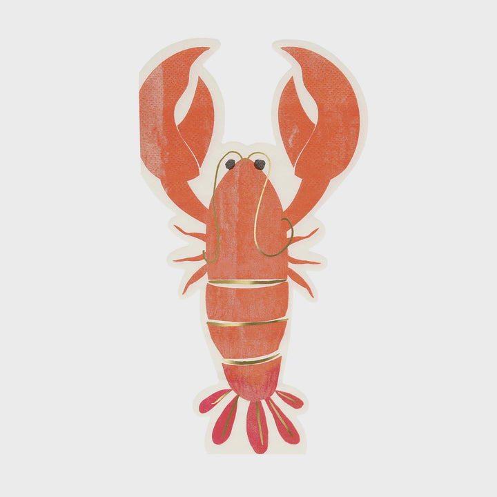 Meri Meri | Lobster Napkins - Large | Shut the Front Door