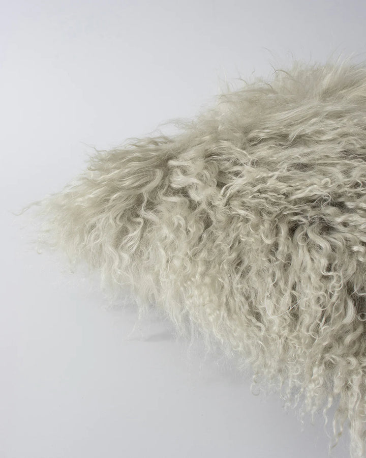 Baya | Meru Tibetan Lamb Cushion 40x40cm - Oatmeal | Shut the Front Door