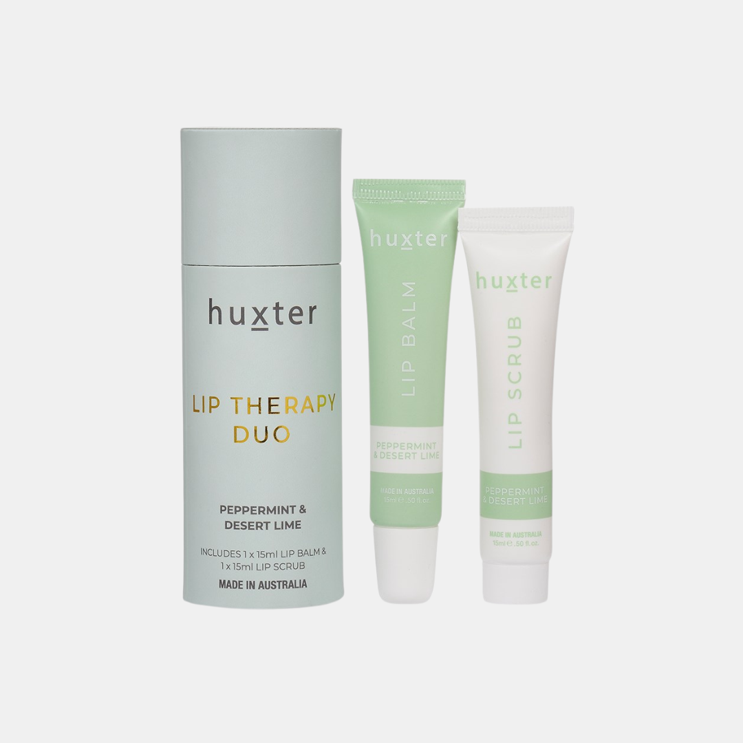 Huxter | Lip Therapy Duo - Peppermint & Desert Lime | Shut the Front Door