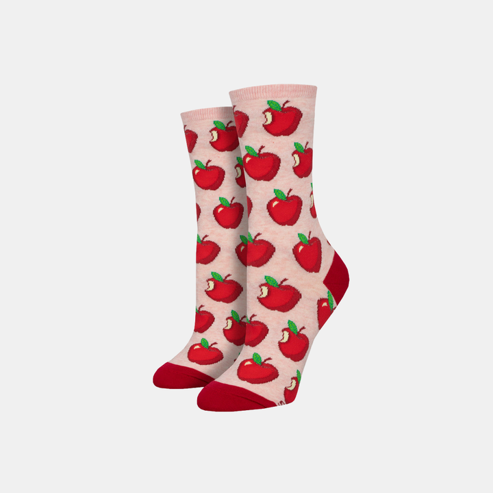 Socksmith | Women's Apple of My Eye Socks - Pink Heather | Shut the Front Door