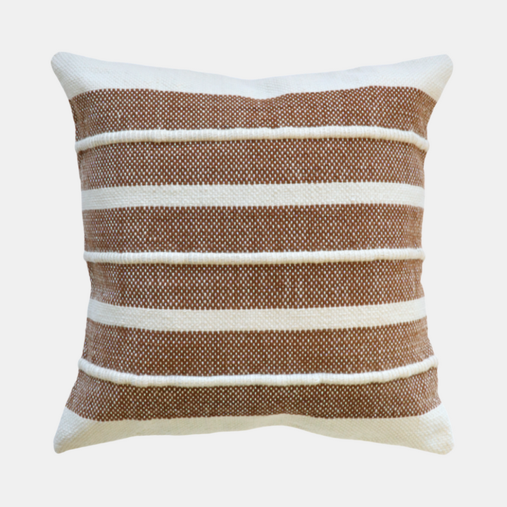 Mulberi | Wyatt Cushion - Tobacco/Ivory | Shut the Front Door
