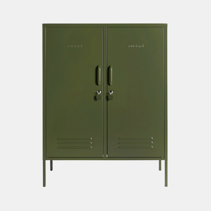 Mustard | Midi Locker - Olive | Shut the Front Door