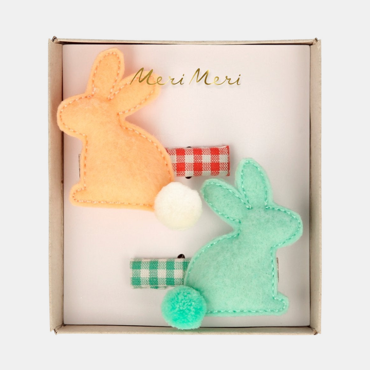 Meri Meri | Felt Bunny Hair Clips | Shut the Front Door