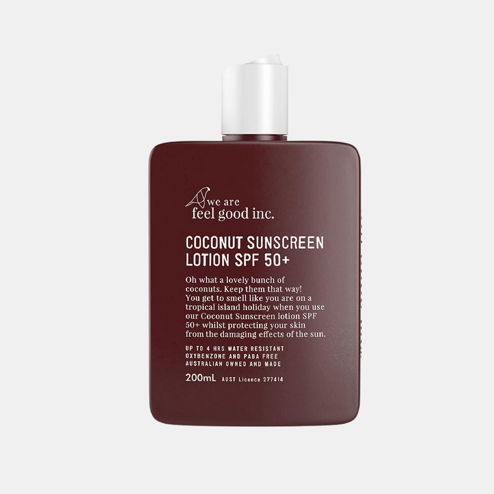 We Are Feel Good Inc | Coconut Sunscreen Lotion SPF50+ 200ml | Shut the Front Door