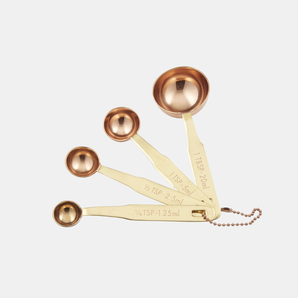 Academy Home | Copper Measuring Spoons - set of 4 | Shut the Front Door