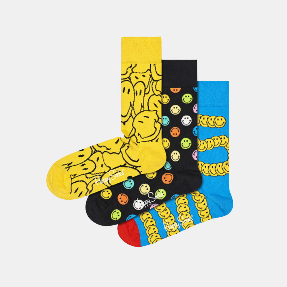 Sock - Gift Set Smiley 3pk 36-40 | Shut the Front Door