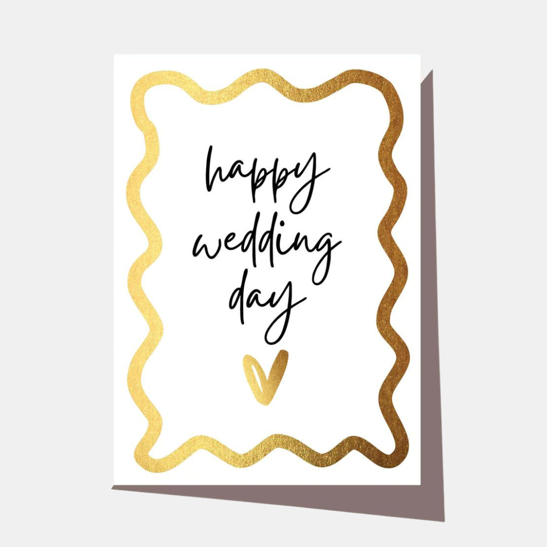 Elm Paper | Card Wavy Wedding Day | Shut the Front Door