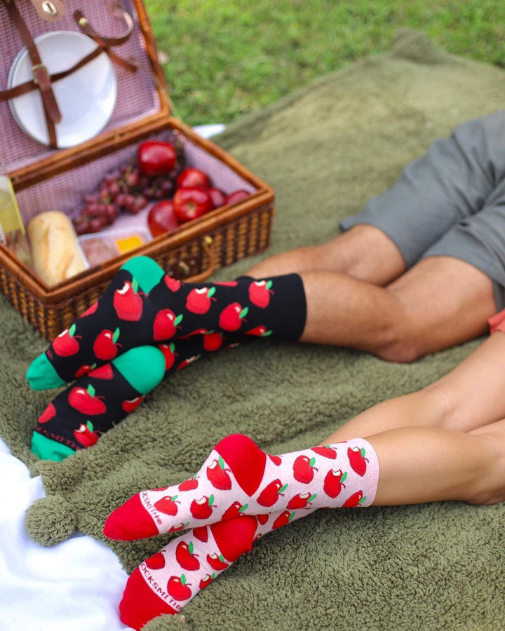 Socksmith | Women's Apple of My Eye Socks - Pink Heather | Shut the Front Door