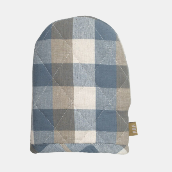 Raine & Humble | Double Check Short Oven Glove - Blue Haze | Shut the Front Door
