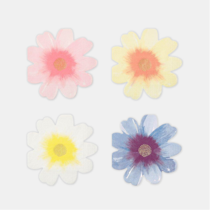 Meri Meri | Flower Garden Napkins Pkt 16 - Assorted Colours | Shut the Front Door