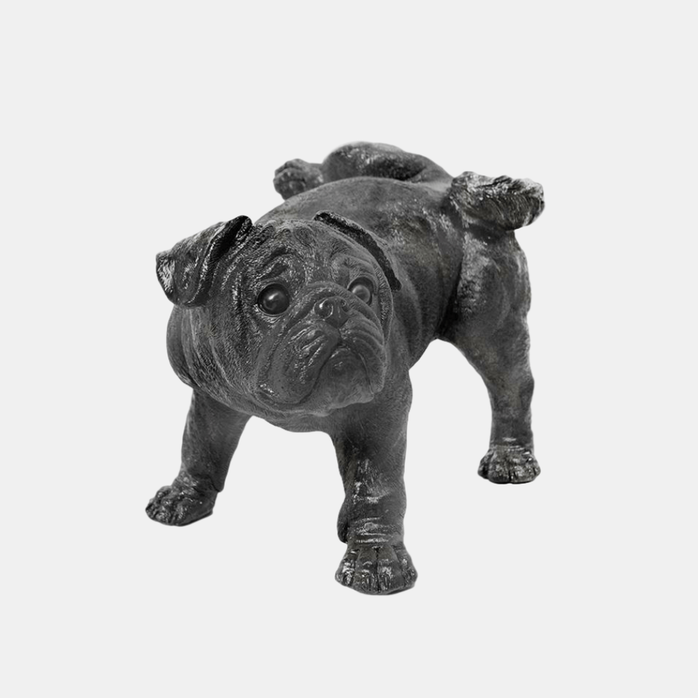 White Moose | Resin Peeing Pug Black | Shut the Front Door