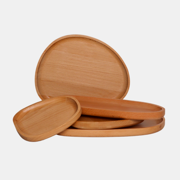 Shut the Front Door | Wooden Plate 26x21cm - Beech | Shut the Front Door