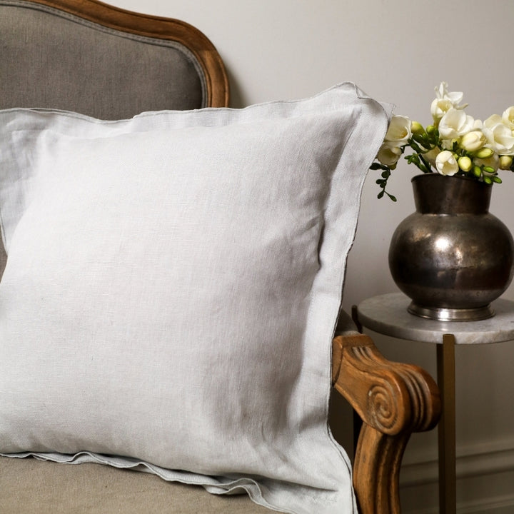 Raine & Humble | Linen Cushion 45cm - Light Grey | Shut the Front Door
