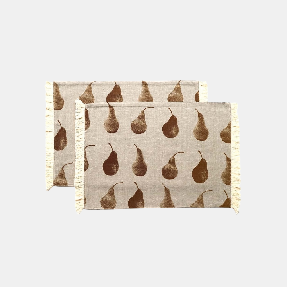 Raine & Humble | Pear Placemat - Earth | Shut the Front Door