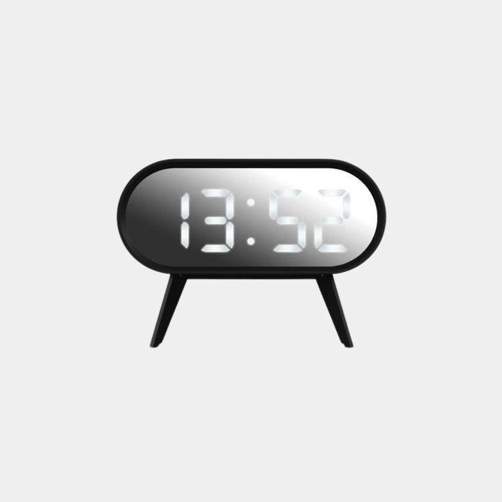 Space Hotel | CYBORG Alarm Clock - Black/Silver | Shut the Front Door