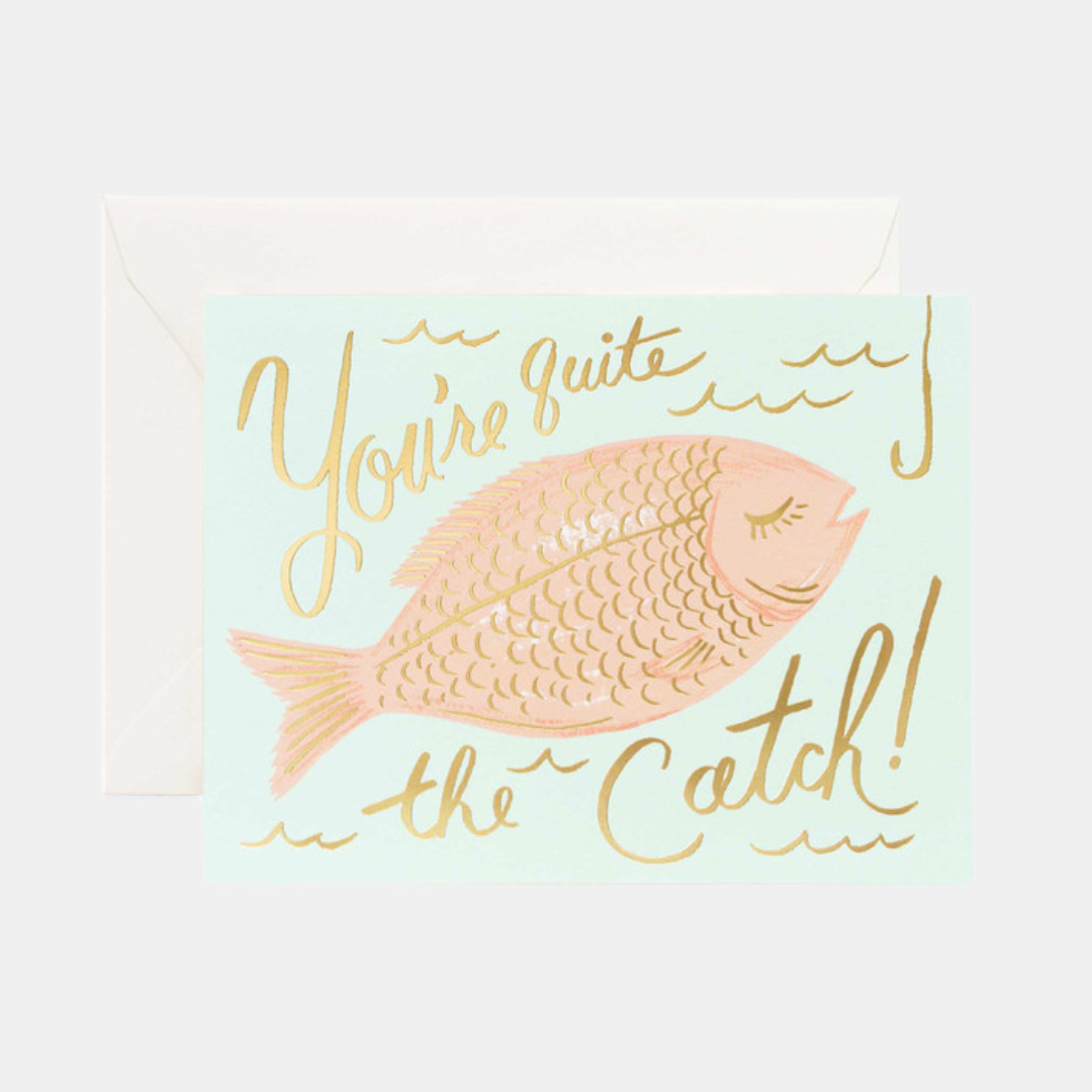 Rifle Paper Co | Card You're A Catch | Shut the Front Door